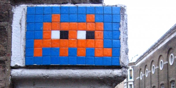Space Invader street art