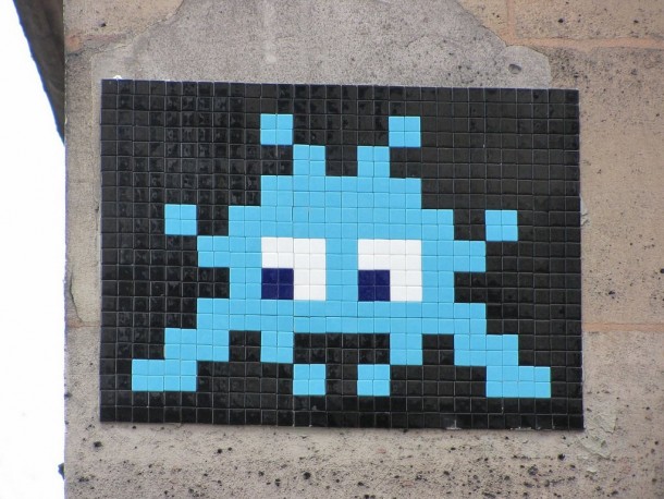 Space Invader street art