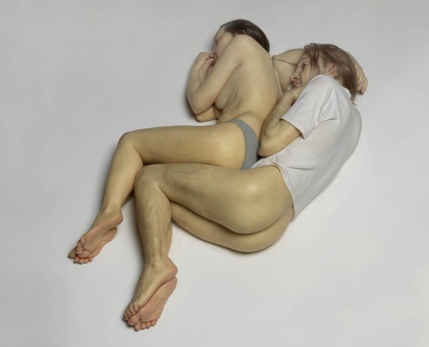 Spooning Couple 2005 by Ron Mueck born 1958