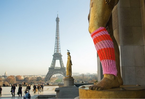 yarn bombing Paris