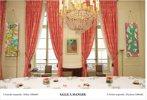 Vue de la salle a manger de l'Hôtel de Matignon