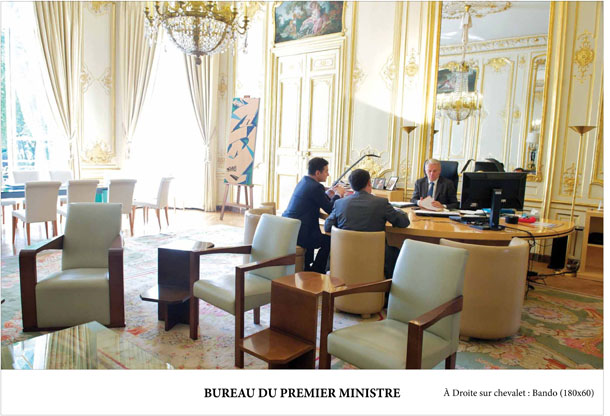 Vue du Bureau de M. le Premier Ministre_