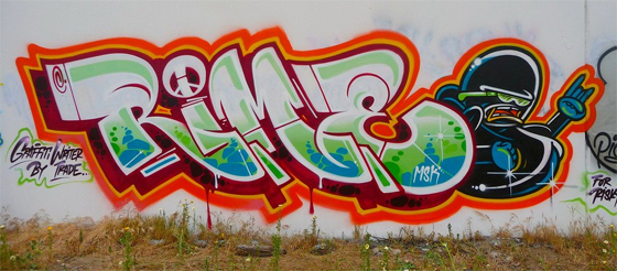 Street art Rime 3 MSK