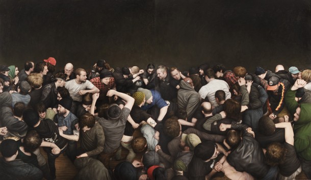 street art Dan Witz Mosh Pit 02