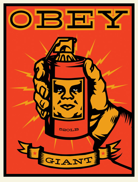 Street Art OBEY Giant 520 LB