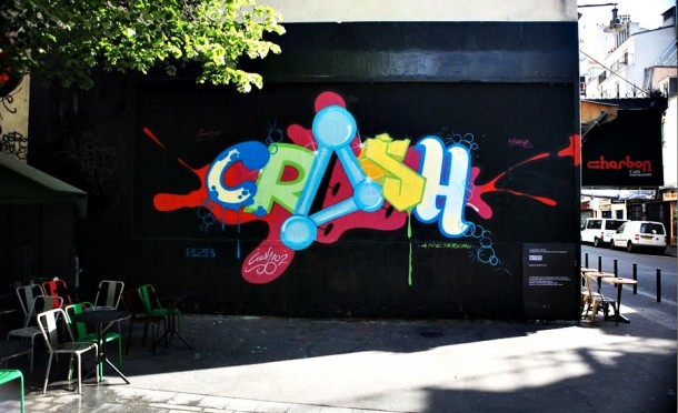 Paris M.U.R Oberkampf Graffiti CRASH John Matos