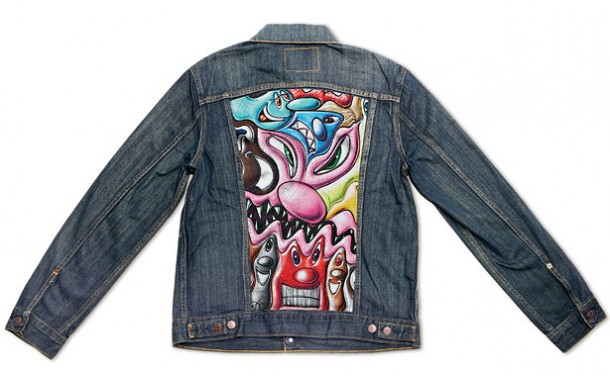 street art Kenny Scharf Veste jean