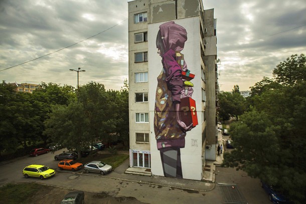 ETAM CREW  Street-art Fresque murale Surprise, Sofia, Bulgarie  