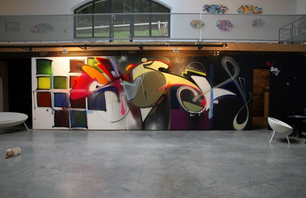 Fresque murale Adrian Falkner