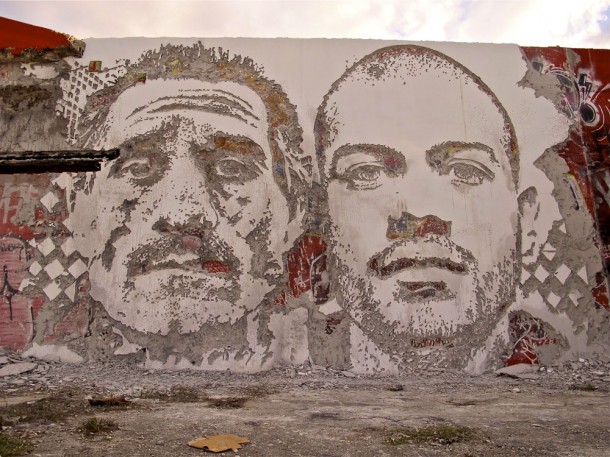 Vhils Street art Fresque murale 05