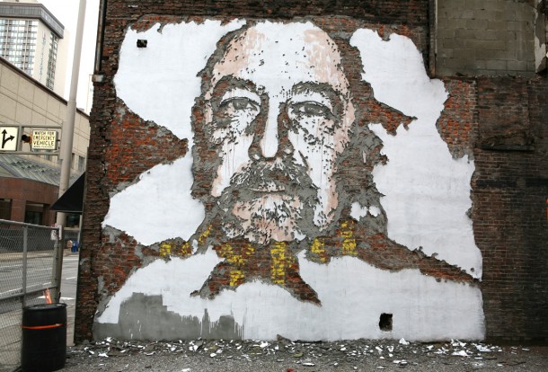 Vhils Street art Fresque murale 02