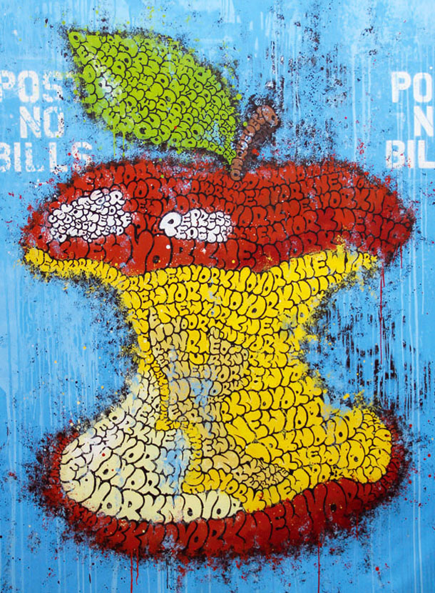 Bigapple - Spray&Acrylique on Canvas - 178x140cm