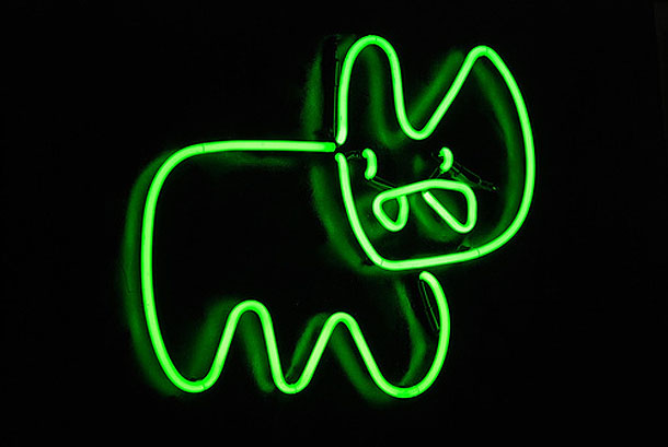 Pure Evil Neon bunny