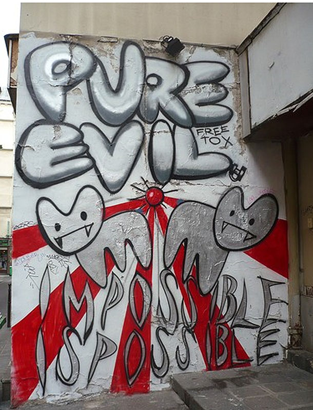 pure-evil graffiti