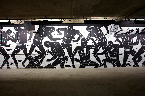 Palais de Tokyo - Cleon Peterson, Brutal, 2013, Londres.