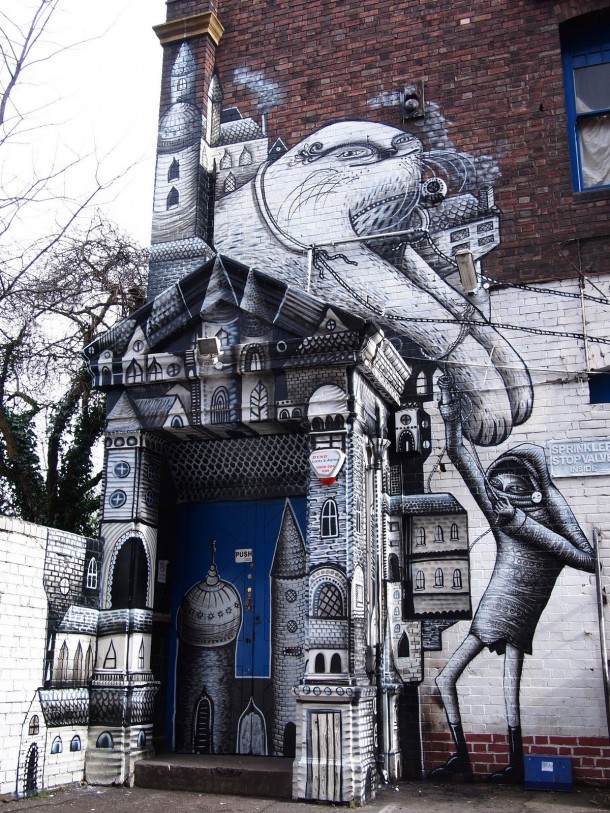 Street art Phlegm 1