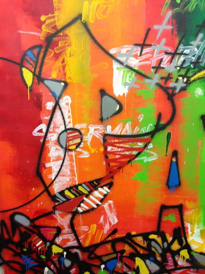 Kongo, street artiste français de renommée internationale Strip Art