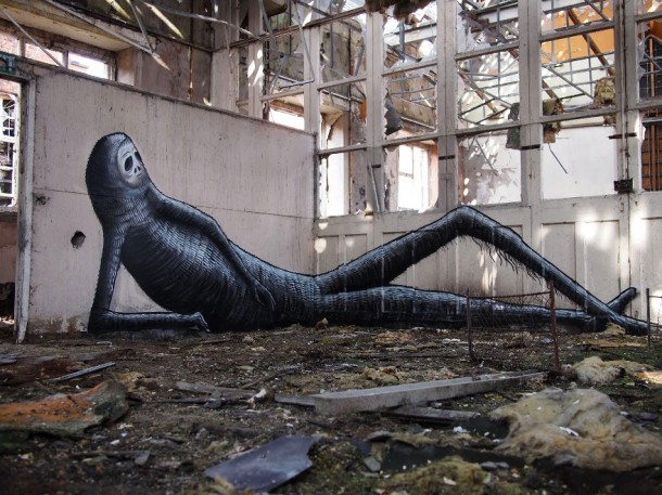 Phlegm street art 