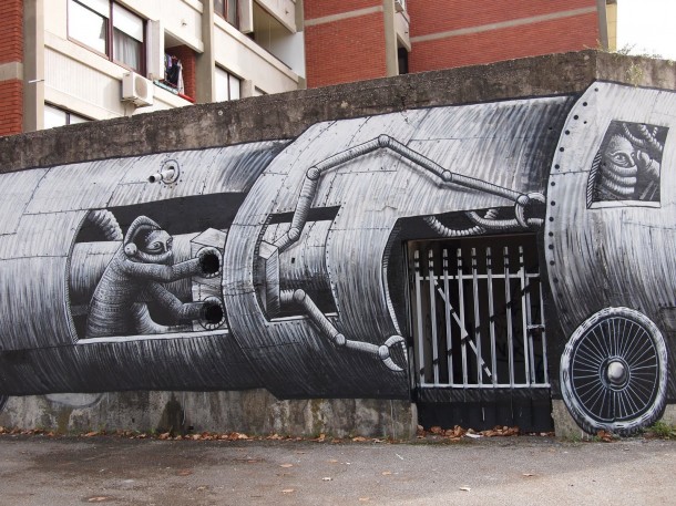 Street art Phlegm 3