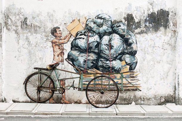 vélo poubelles