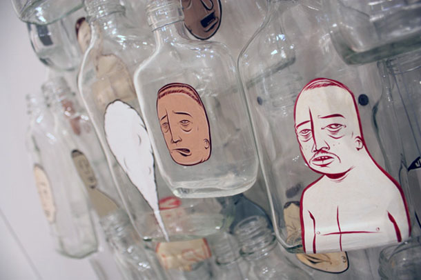 barry-mcgee-99-bottle-installation