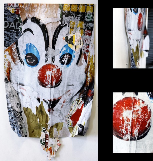 joachimromain-clown-tiragelambdacontrecollealuavecaffichelaceree-80x120cm-2013-mix