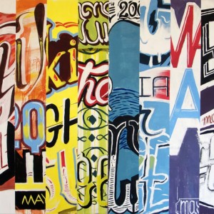 10 Days by Max Rippon - 234 X 170cm, Acrylique & Spray sur toile, 2009