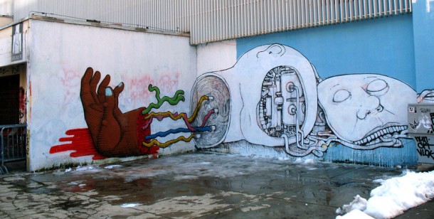 Blu and Nunca - Bologna , Italy 2010 