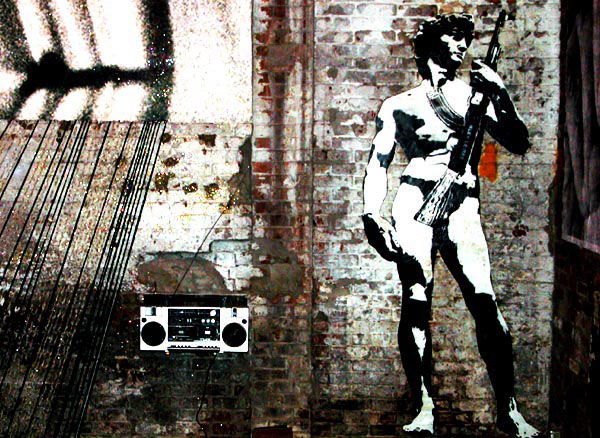 Blek le rat street art à Paris 2