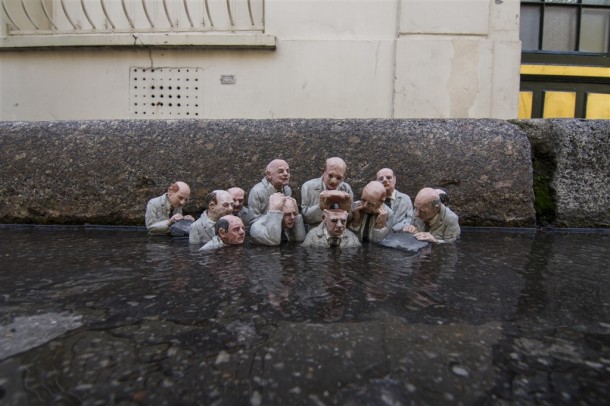 Isaac Cordal - Espace Fondation EDF - 2014