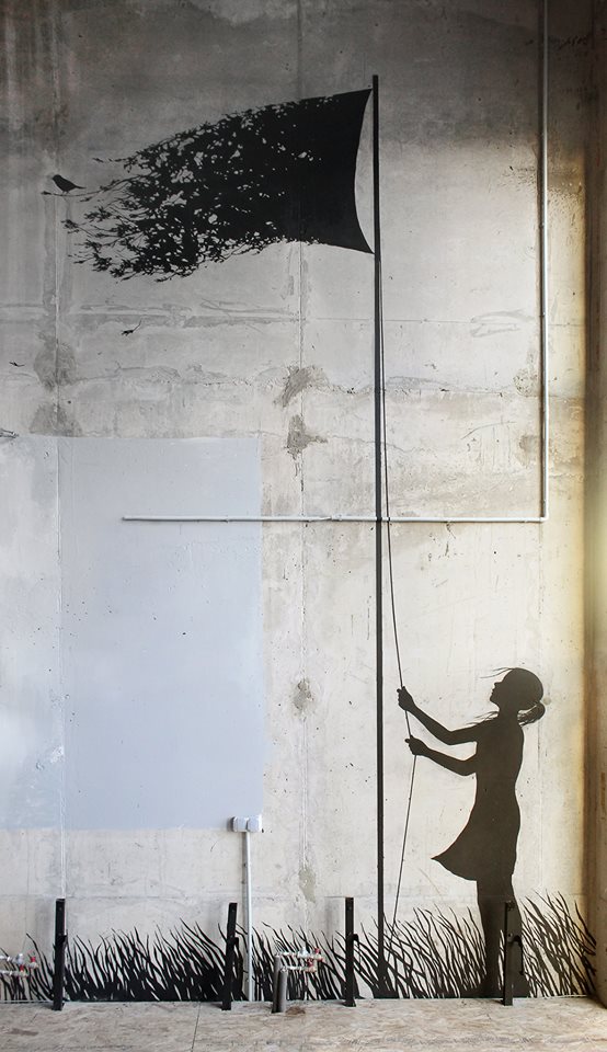 Pejac "My Only Flag" - Moscou