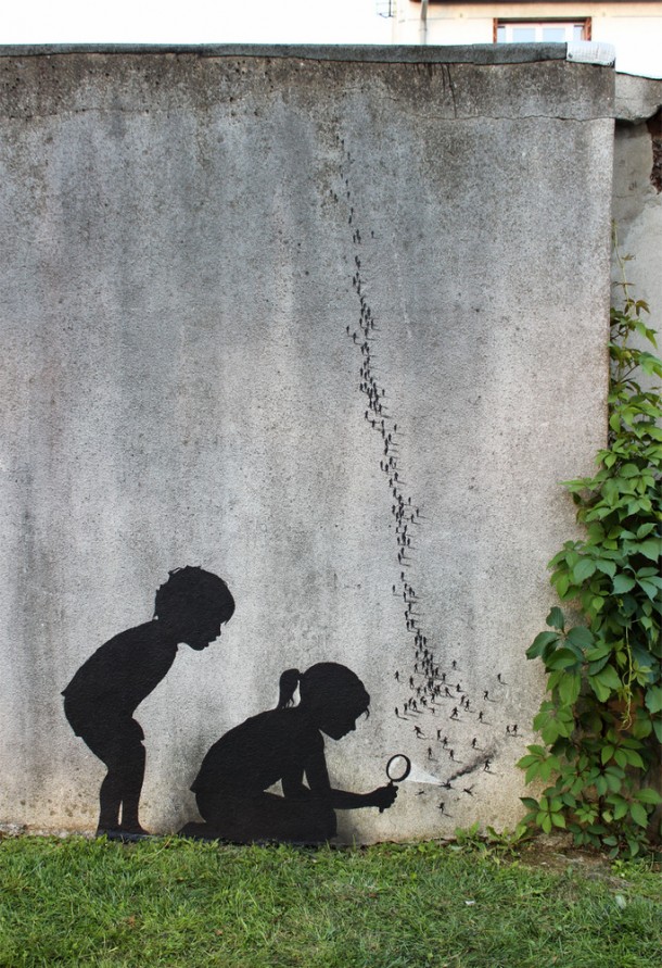 Pejac "Les Fourmis" - Vitry Sur Seine