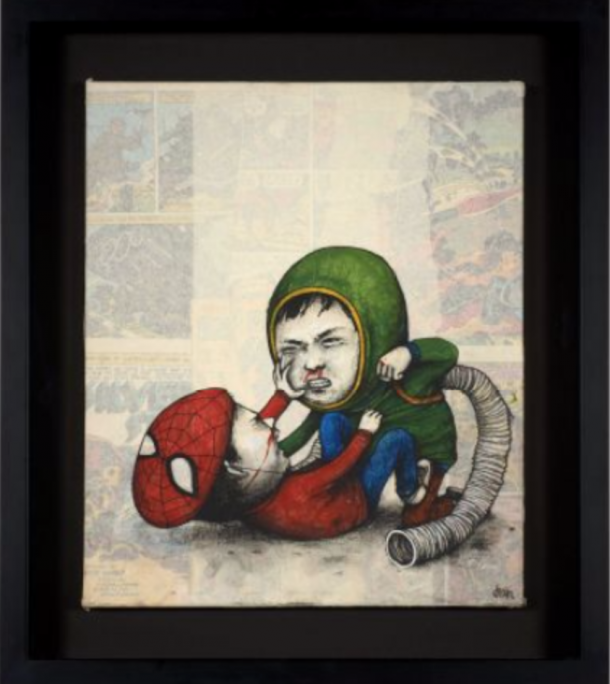 Lot 44 - DRAN Né en 1979. FIGHT BOYS - 2011 Estimation: 5000  - 7000 €