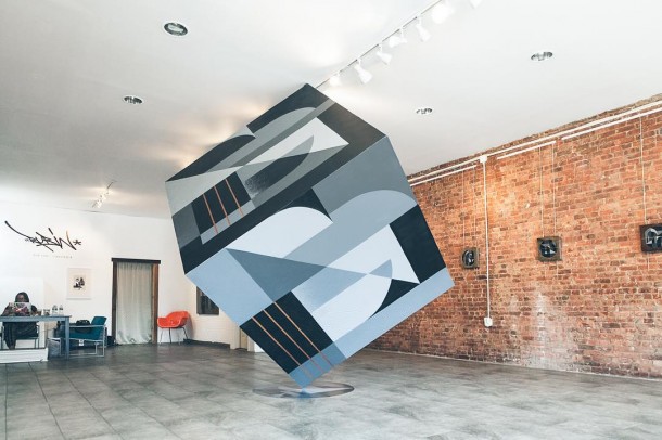 Rubin's Cube installation, solo show "New York / Scandinavia", Wallworks Gallery, 2016 ©Wallworks Gallery