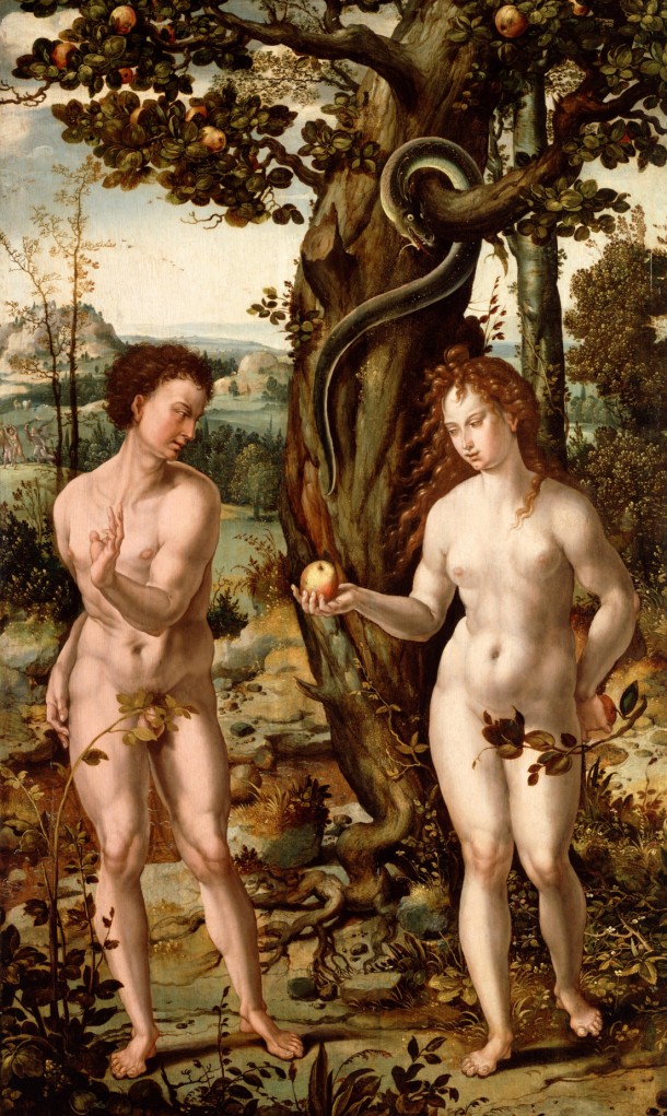 Pieter Coecke van Aelst – Adam and Eve (The Fall of Man), c. 1520-30-