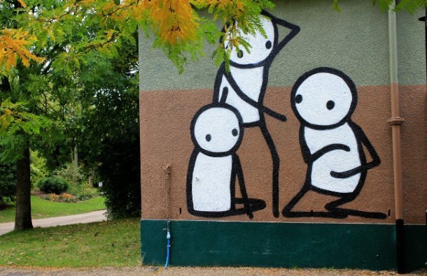 Three Boys, Stik Version, 2012 ©Dulwich Picture Gallery